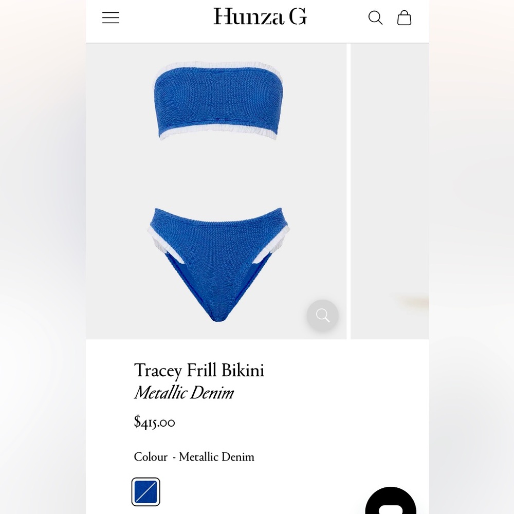 Hunza g Tracey frill bikini